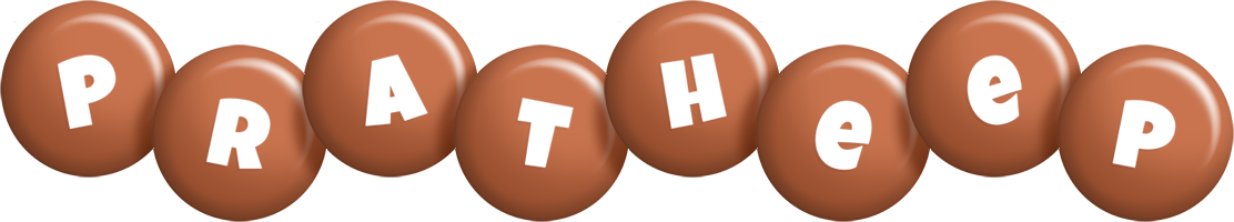 Pratheep candy-brown logo