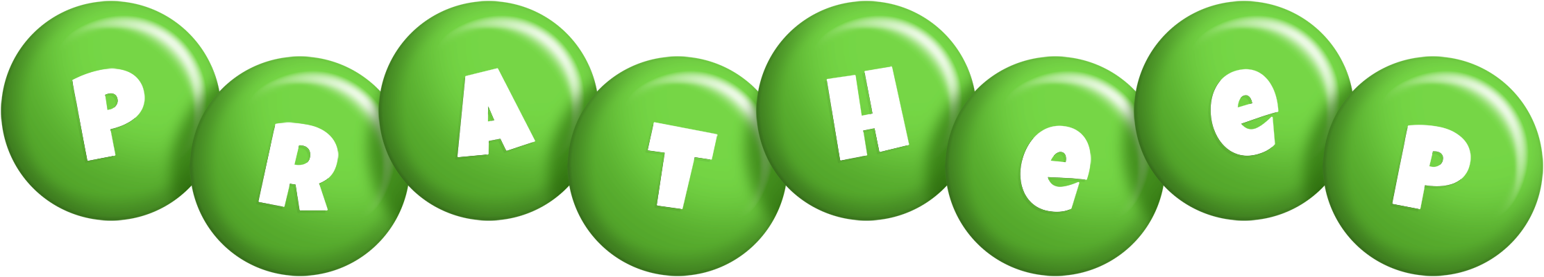 Pratheep candy-green logo