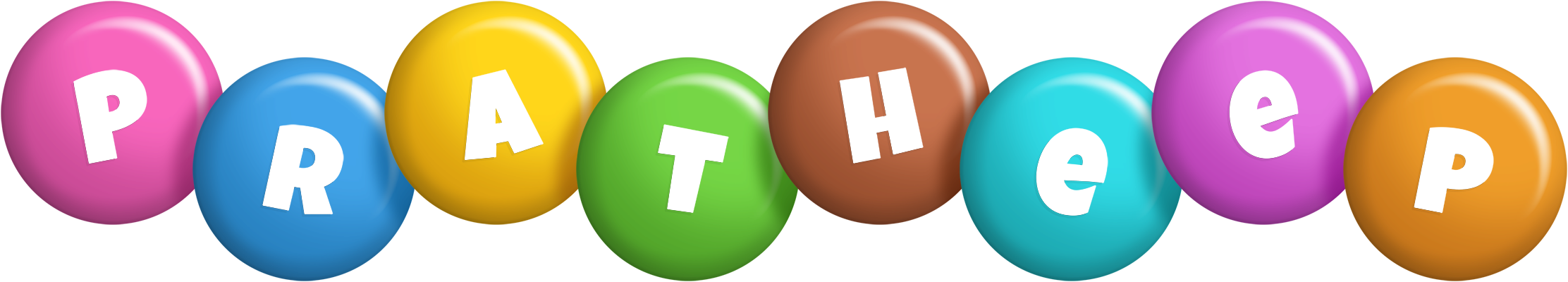 Pratheep candy logo