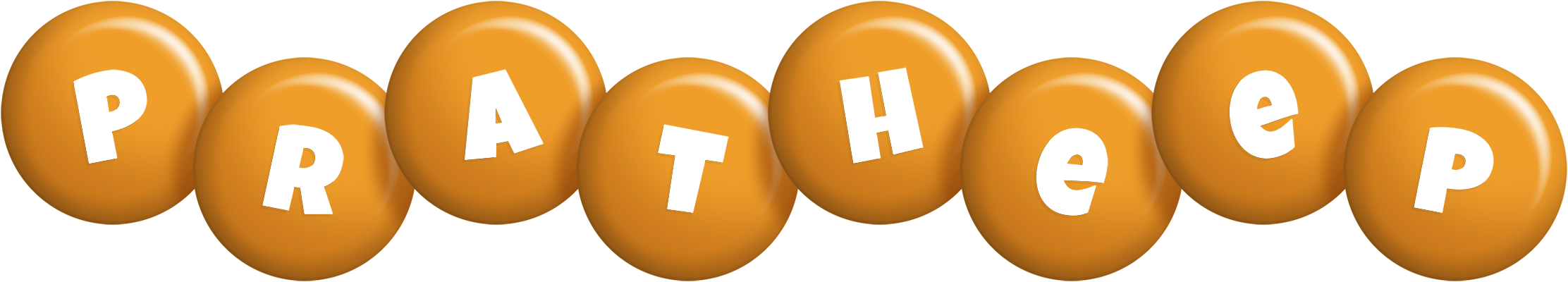 Pratheep candy-orange logo