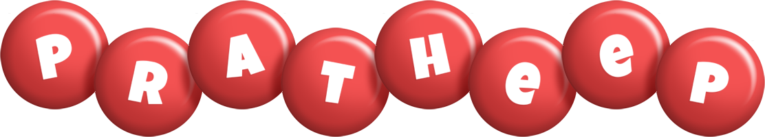 Pratheep candy-red logo