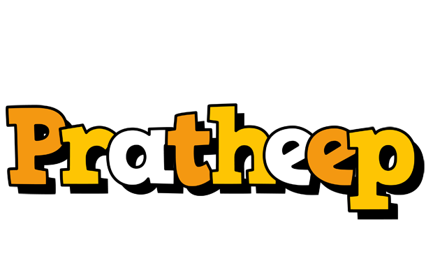 Pratheep cartoon logo