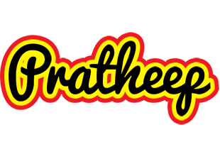 Pratheep flaming logo