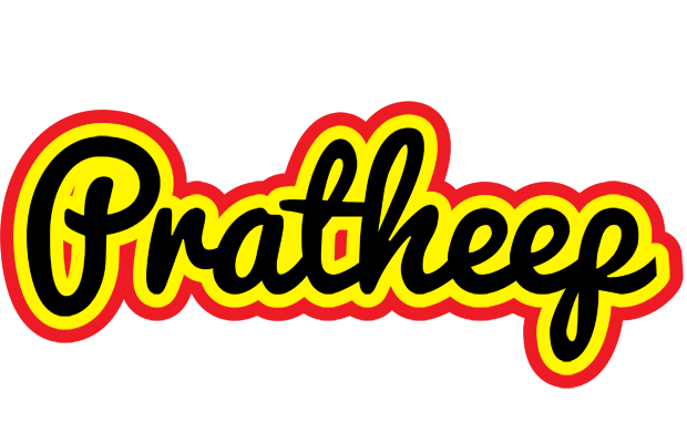 Pratheep flaming logo