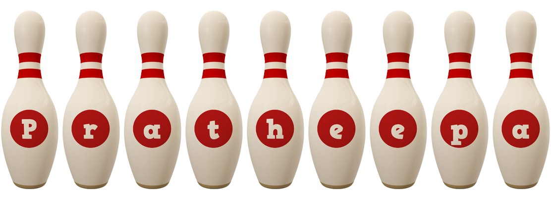 Pratheepa bowling-pin logo
