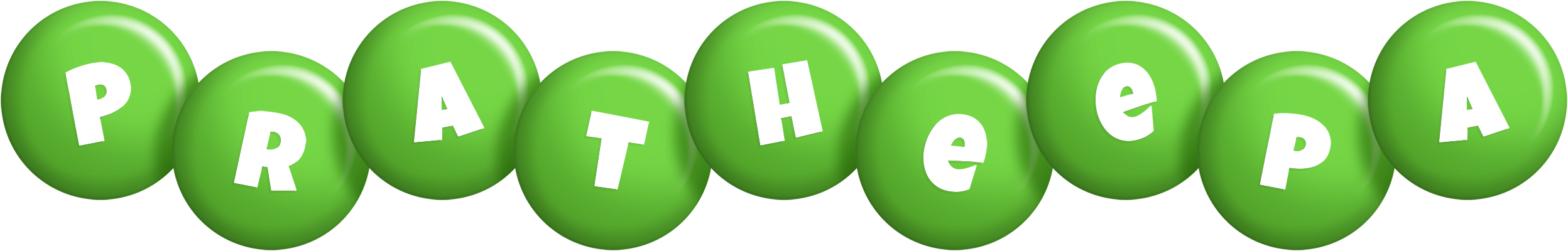Pratheepa candy-green logo