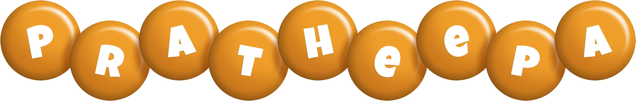 Pratheepa candy-orange logo