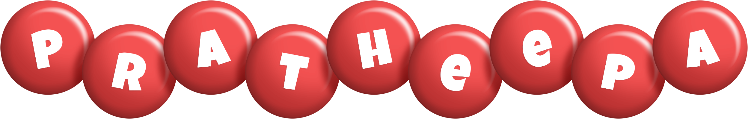 Pratheepa candy-red logo