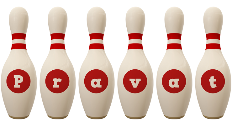 Pravat bowling-pin logo
