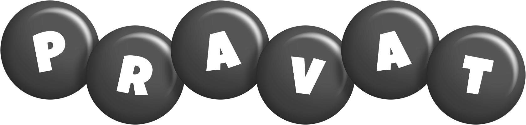 Pravat candy-black logo