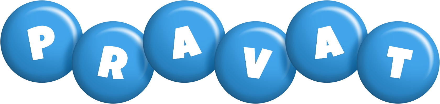 Pravat candy-blue logo