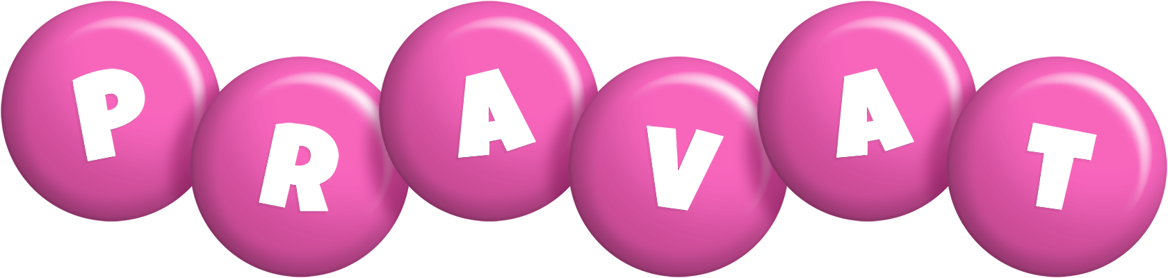 Pravat candy-pink logo