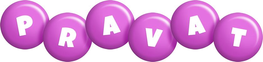 Pravat candy-purple logo