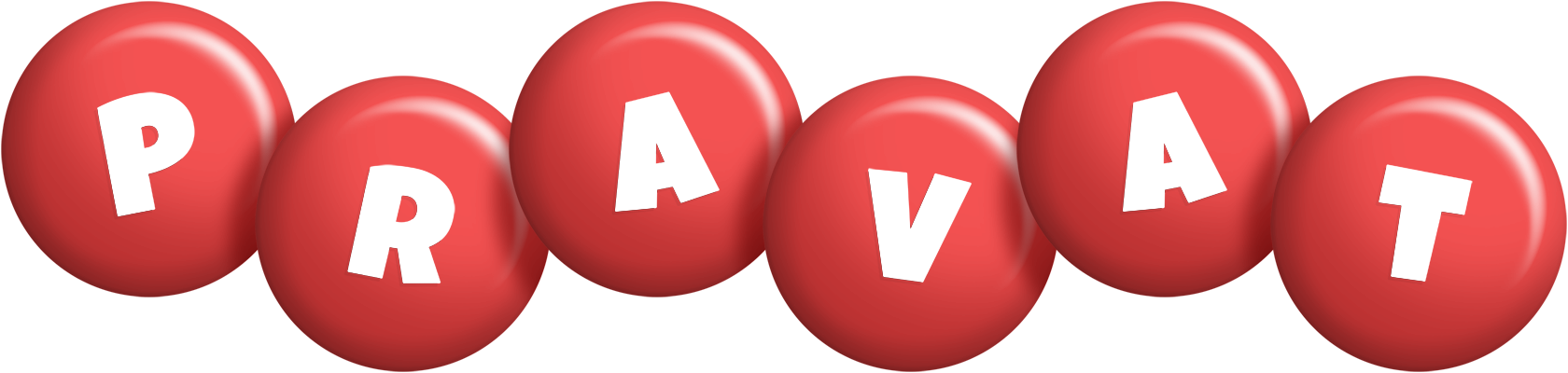 Pravat candy-red logo