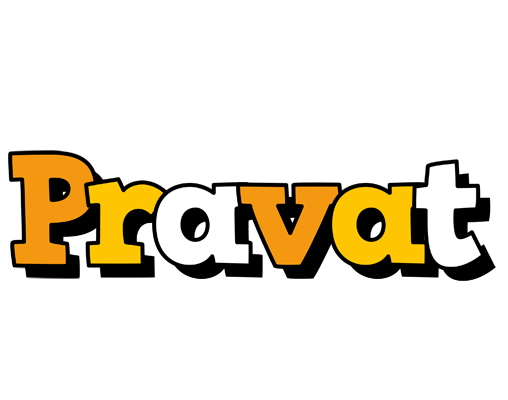 Pravat cartoon logo
