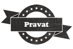 Pravat grunge logo