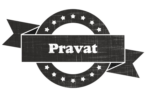 Pravat grunge logo