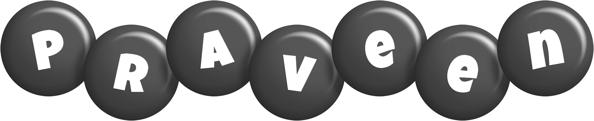Praveen candy-black logo