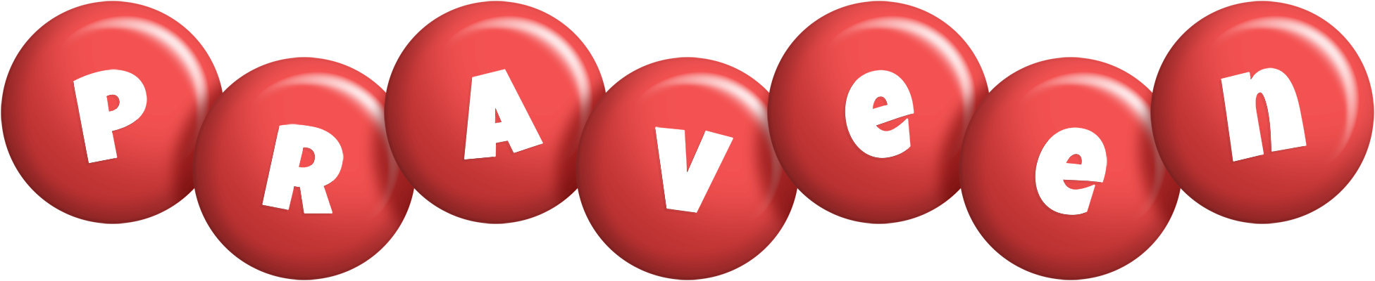 Praveen candy-red logo