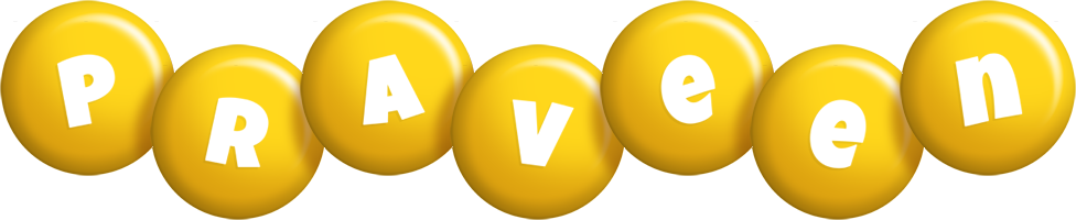 Praveen candy-yellow logo