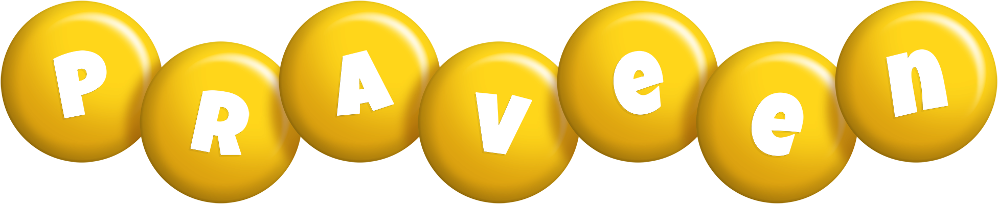 Praveen candy-yellow logo