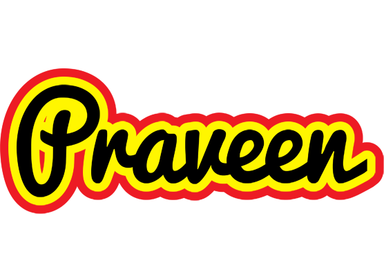 Praveen flaming logo