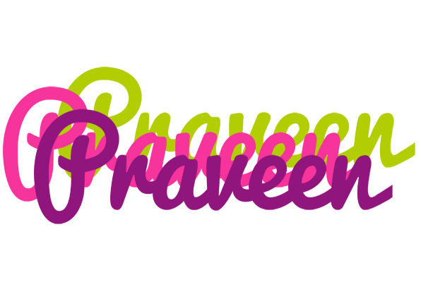 Praveen flowers logo