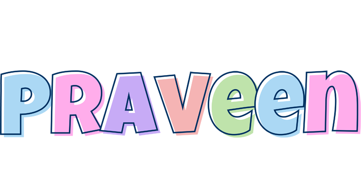 Praveen pastel logo
