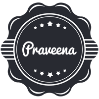 Praveena badge logo