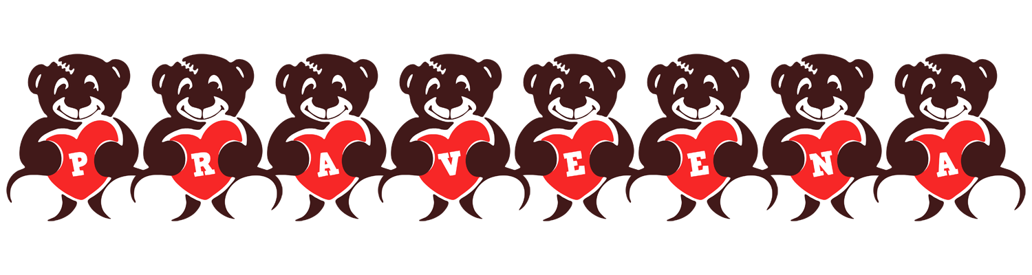 Praveena bear logo