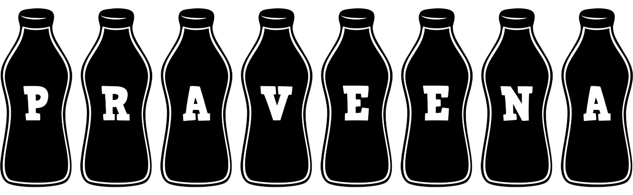 Praveena bottle logo