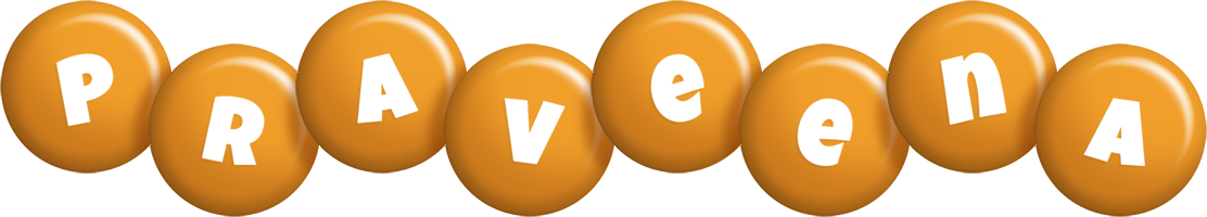 Praveena candy-orange logo