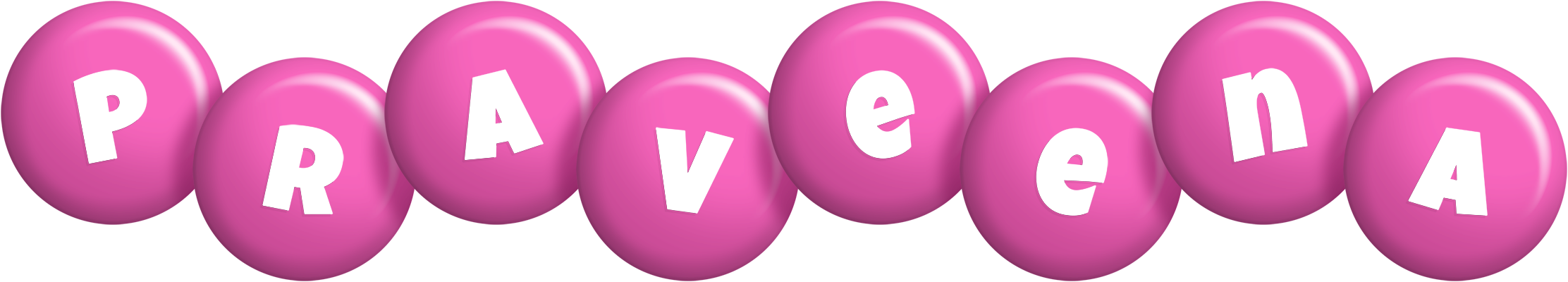 Praveena candy-pink logo