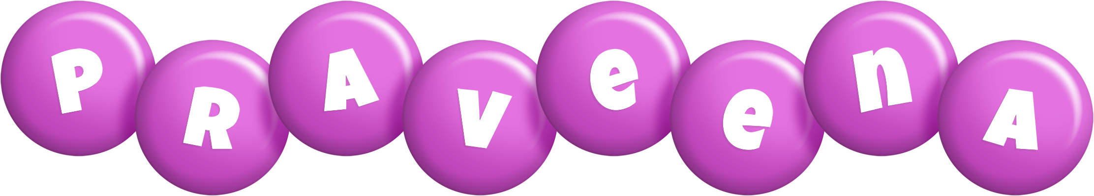 Praveena candy-purple logo