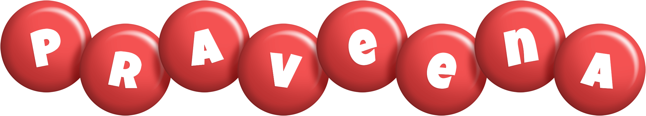Praveena candy-red logo