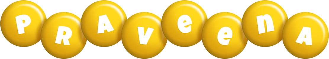 Praveena candy-yellow logo