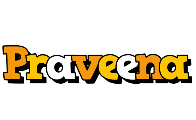 Praveena cartoon logo