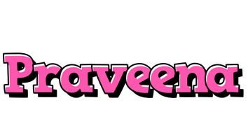 Praveena girlish logo