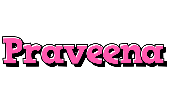 Praveena girlish logo