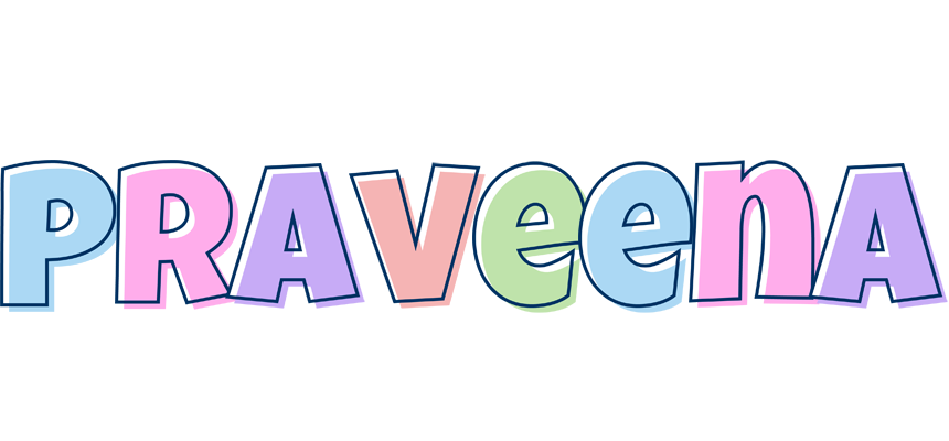 Praveena pastel logo