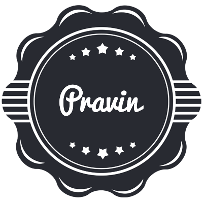 Pravin badge logo