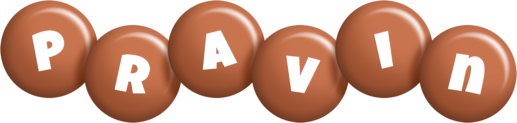 Pravin candy-brown logo