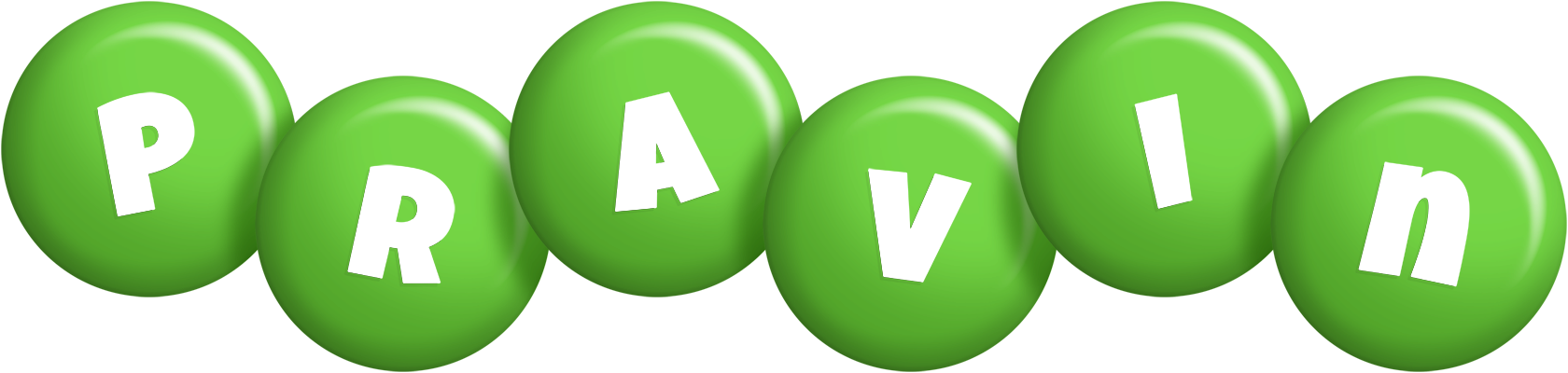 Pravin candy-green logo