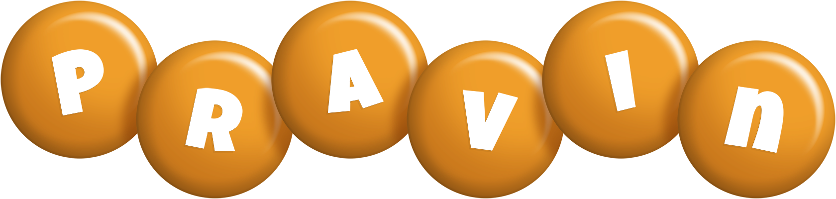 Pravin candy-orange logo