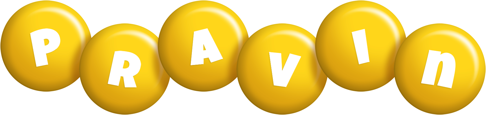 Pravin candy-yellow logo