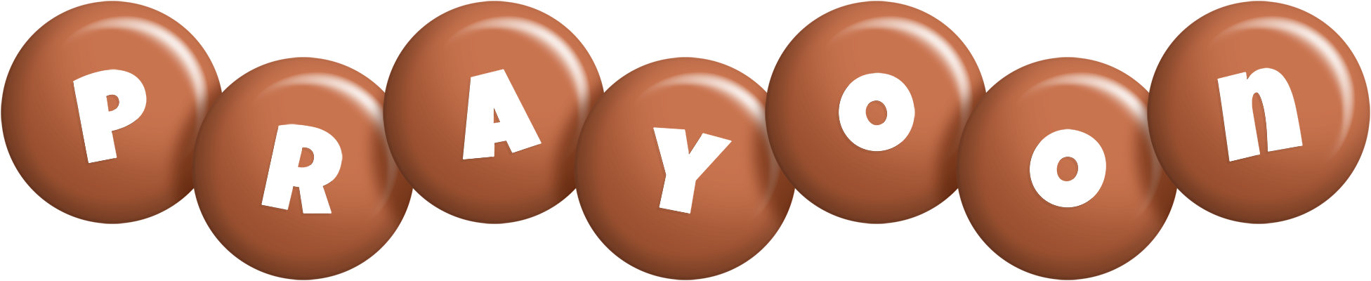 Prayoon candy-brown logo