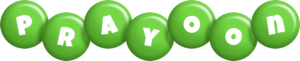 Prayoon candy-green logo