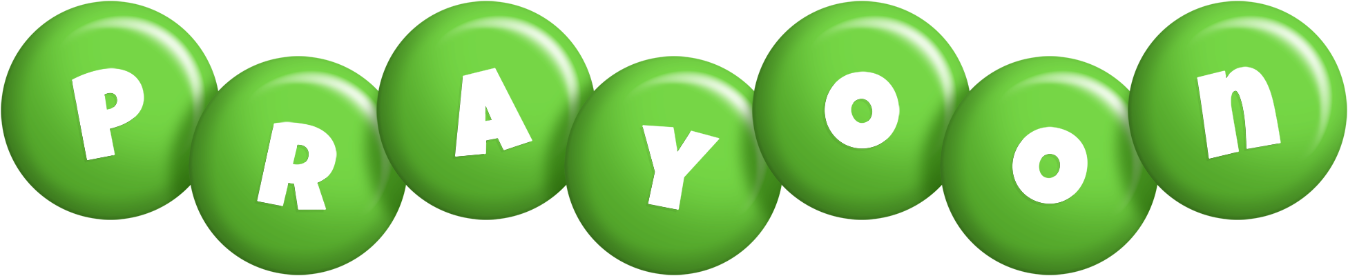 Prayoon candy-green logo