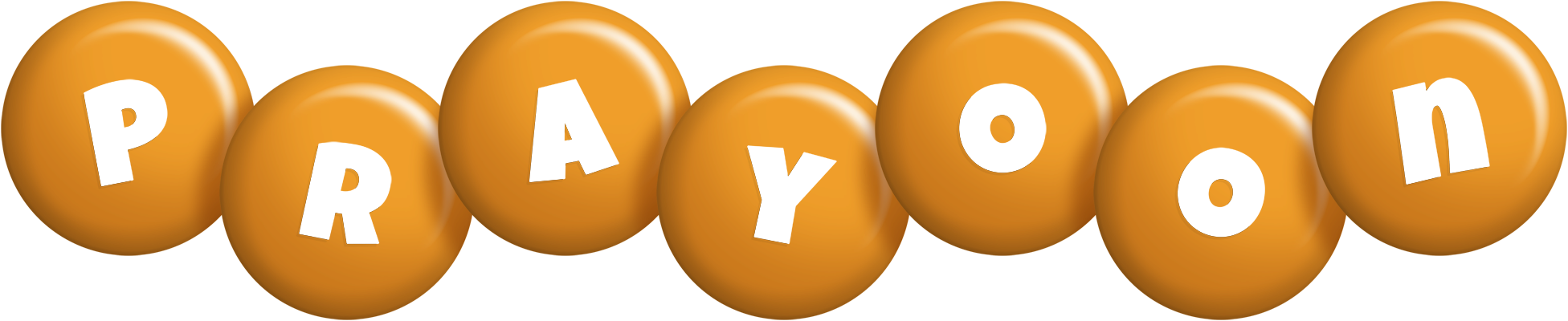 Prayoon candy-orange logo