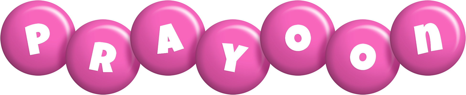 Prayoon candy-pink logo